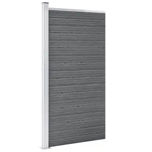 Berkfield Fence Panel WPC 95x186 cm Grey