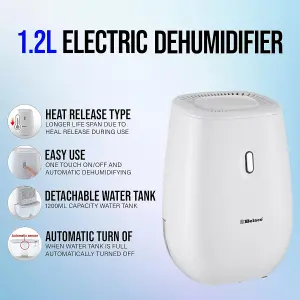 Belaco 1.2l Dehumidifier - white