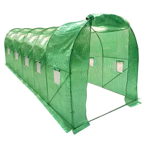 Growhouse Wolf Walk-In Garden Polytunnel 5m x 2m Green