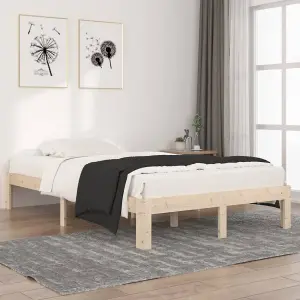 Berkfield Bed Frame Solid Wood Pine 120x200 cm