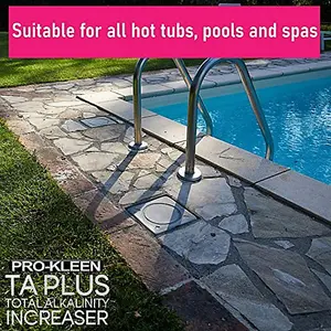 Pro-Kleen TA Plus Total Alkalinity Increaser - Increases Alkaline Levels in Pools, Hot Tubs & Spas - Balances pH Levels 2kg