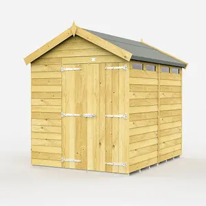 DIY Sheds 6x8 Apex Security Shed - Double Door