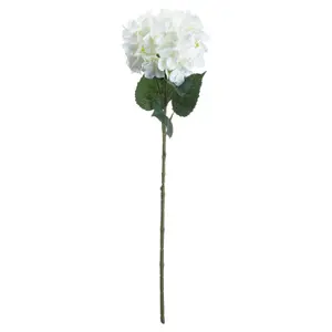 UK Homeliving Single White Hydrangea