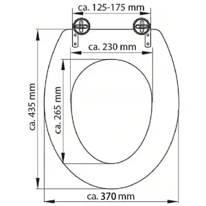 SCHÜTTE Toilet Seat SOLID WOOD MDF Printed