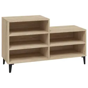 Berkfield Shoe Cabinet Sonoma Oak 102x36x60 cm Engineered Wood