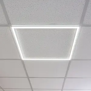 Square Frame LED Ceiling Panel Light - 590 x 590mm - 40W Cool White LED