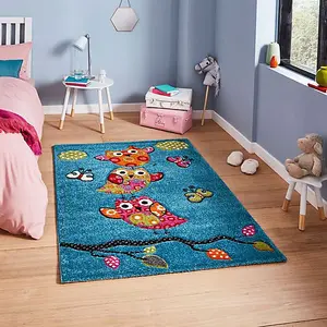 Birdy Rug 60 x 120cm / Adorable Bird-Themed Rug for Kids' Rooms