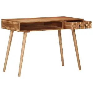 Berkfield Writing Desk 115x50x76 cm Solid Wood Acacia