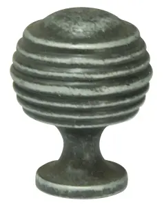 Cooke & Lewis Zinc alloy Pewter effect Round Cabinet Knob (Dia)29.8mm