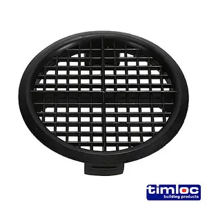 Timloc Push-in Soffit Vent Black -  70.0 (10pcs)