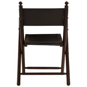 Inca Teak And Black Folding Chair