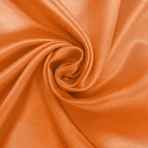 10m x 1.5m Ice Silk Smooth Fabric Roll for Overlay Backdrop Event Christmas Decor, Orange