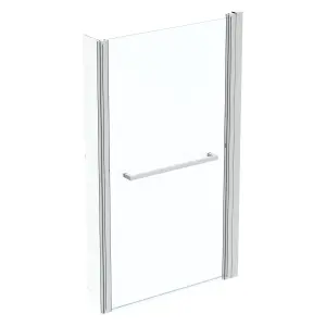 Ideal Standard Tempo Cube White L-shaped Right-handed Shower Bath, panel & screen set (L)1695mm