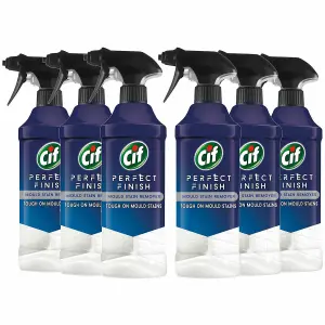 Cif Perfect Finish Specialist Cleaner Spray Mould Stain Remover 435ml, 6Pk