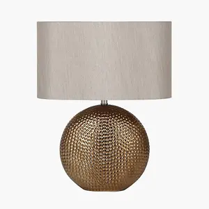 Bronze Dot Textured Ceramic Table Lamp