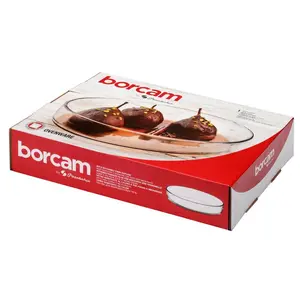 2.36L Oval Glass Single Borcam Oval Tray