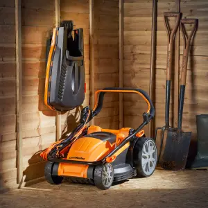 LawnMaster 1800W 40cm Electric Lawnmower with Rear Roller and 350W 2-in-1 Grass Trimmer and Edger - 2 Year Guarantee