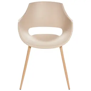 Beliani Minimalist Set of 4 Chairs MILLERS Beige