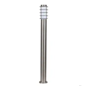 ValueLights Wharf Modern Outdoor Stainless Steel Bollard Lantern Light Post