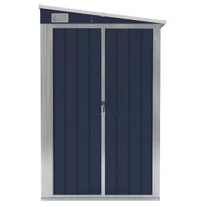 Berkfield Wall-mounted Garden Shed Anthracite 118x194x178 cm Steel