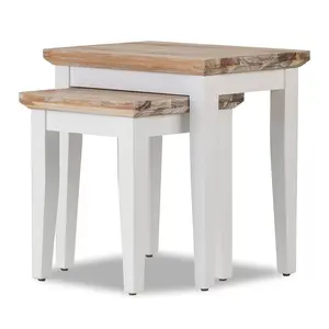 Doria 2 Piece Nest of Tables White