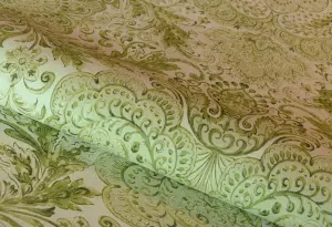 Galerie Tropical Collection Avacado Tahiti Inspired Damask Wallpaper Roll