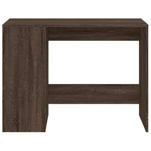 Berkfield Desk Brown Oak 102x50x75 cm Engineered Wood