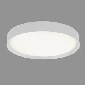 Luminosa Modern LED Flush Ceiling Light White, Warm White 3000K 2100lm