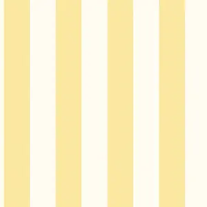 Galerie Just Kitchens Yellow Awning Stripe Wallpaper Roll