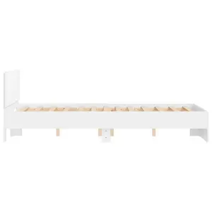 Berkfield Bed Frame without Mattress White 120x190 cm Small Double