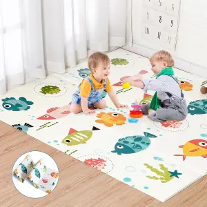 180cm x 160cm Playmat, Extra-Large&Thick Foldable Foam Baby Play Mat