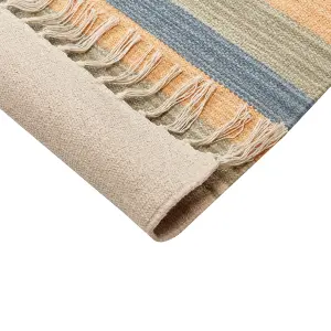 Cotton Kilim Rug 200 x 300 cm Multicolour APARAN