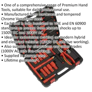 27-Piece VDE Insulated Tool Kit for Electricians and Technicians