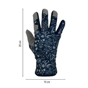 Verve Polyester Midnight Navy Gardening gloves Medium, Pair