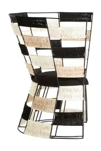 Fusion Beige And Black And White Chair