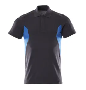 Mascot Accelerate Modern Fit Polo Shirt (Dark Navy/Azure Blue)  (Small)