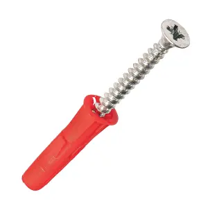 Rawlplug Red Multi-purpose screw & wall plug (Dia)6mm (L)28mm, Pack of 250