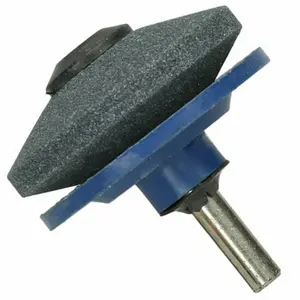 SPARES2GO Log Splitter Blade Sharpener Kit 1.5KG 8" Wood Splitting Timber Chisel Wedges + Drill Attachment