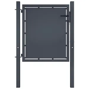 Berkfield Garden Gate Steel 100x100 cm Anthracite