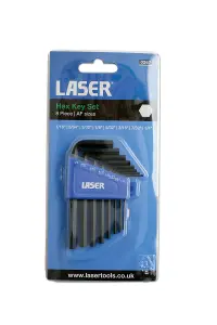 Laser Tools 0267 8pc Hex Key Set Imperial 1/16" - 1/4"