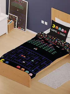 Retro Games Single Duvet Cover and Pillowcase Set