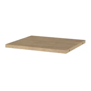 GoodHome Mixxit Natural oak effect Rectangular Shelf (L)33cm x (D)32.6cm