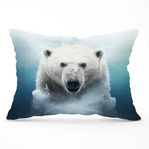 Polar Bear Splashart Cushions 33cm x 48cm