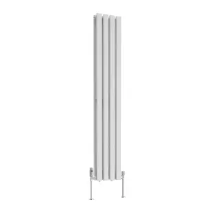 Rinse Bathrooms 1600 x 270mm White Vertical Designer Radiator Rad Double Column Radiator Rad Rectangular Flat Panel