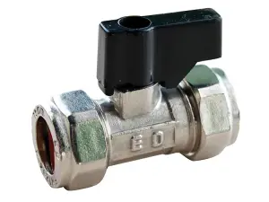 High-Quality Oracstar 15mm Chrome Isolating Valve with Easy-Use Handle