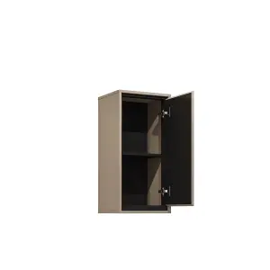 Irvine 03 Compact Bathroom Cabinet W350mm H720mm D300mm - Congo & Black with Flexible Door Placement