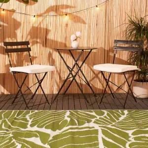 Palm Garden Outdoor Rug Large Waterproof Non Slip Area Reversible Mat