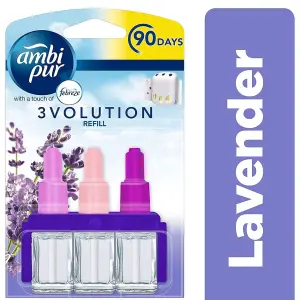 Febreze Ambi Pur 3Volution Plug In Refill Lavender, 20 ml (Pack of 6)