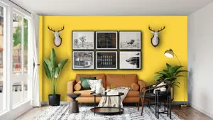 Leyland Trade Vinyl Soft Sheen Walls & Ceilings Emulsion Paint Zinc Yellow (RAL 1018) - 5L