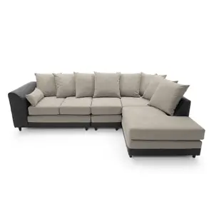 Dylan Large Corner Sofa Right Facing in Sand